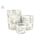 Cutie depozitare jucarii, MimiNu, Set 3 cosuri rotunde cu dimensiuni generoase pentru jucarii, Cu volanase, Dimensiuni 50x35 cm, 35x30 cm, 19x23 cm, Din bumbac certificat Oeko Tex Standard 100, Design, Zoo on Bikes Nugat