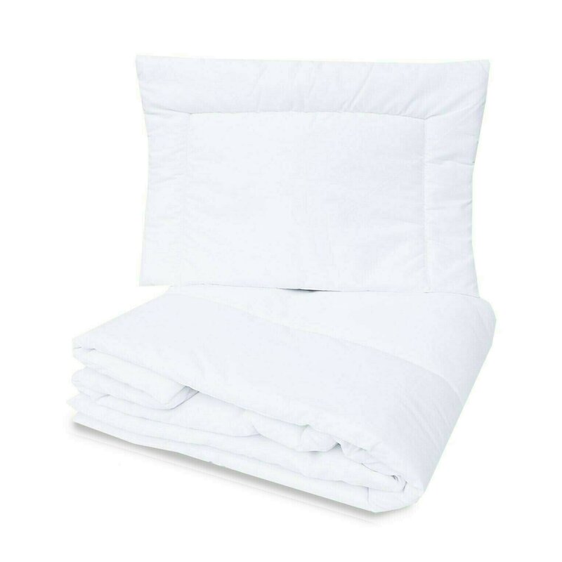 Lenjerie patut cu 5 piese, MimiNu, Pentru patut 120x60 cm, Cu volanase, Cu pilota si perna, Din bumbac certificat Oeko Tex Standard 100, Colectia Royal, Grey