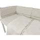 Lenjerie patut cu 6 piese, MimiNu, Pentru patut 120x60 cm, Cu volanase, Cu pilota si perna, Cu doua aparatori laterale, Din bumbac certificat Oeko Tex Standard 100, Colectia Royal, Beige