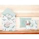 Set paturica de infasat, MimiNu, Cu doua fete, Dimensiune 75x75 cm + Perna bebelusi profilata, Cu doua fete, Cu functie anti-soc, 23x26 cm, Materiale certificate Oeko Tex Standard 100, Lulu Natural