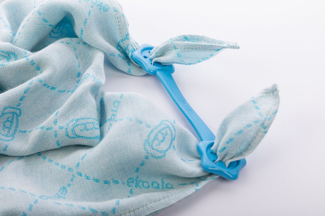 Set Swaddle si suport de prindere baveta, eKoala, Blue - gogobaby.ro