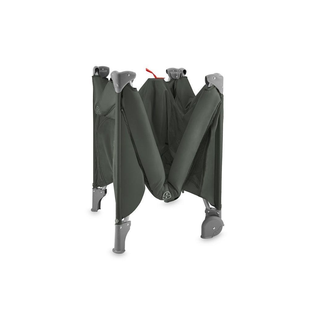 Patut pliabil cu doua nivele si masuta de infasat, 60x120 cm, Momi, Belove Plus - Green