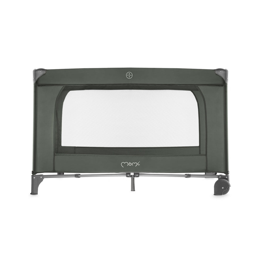 Patut pliabil cu doua nivele si masuta de infasat, 60x120 cm, Momi, Belove Plus - Green