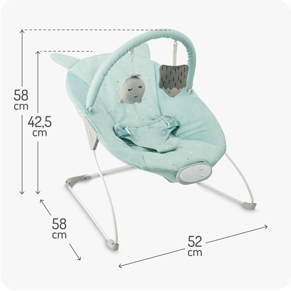 Balansoar bebelusi MoMi Glossy - Blue - gogobaby.ro