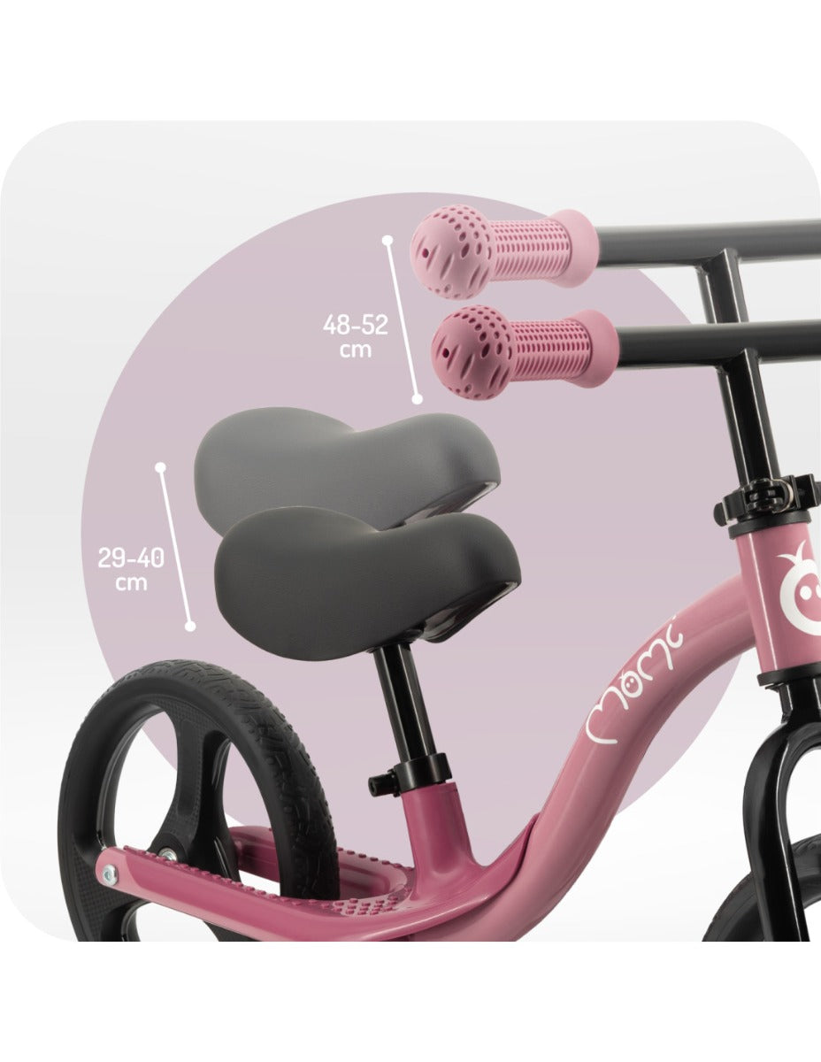 Bicicleta fara pedale cu roti led , Momi Isoka - Pink