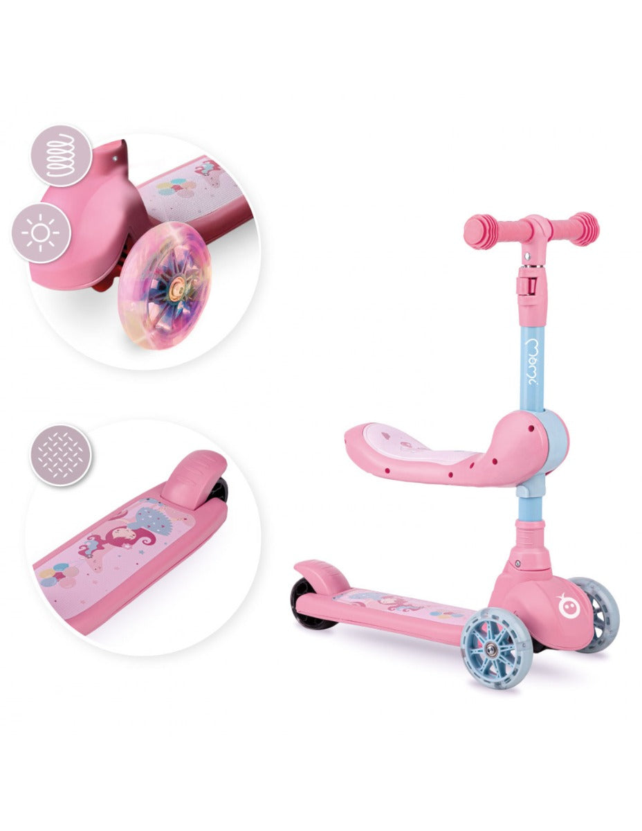 Trotineta transformabila 2in1 MoMi Kiuru - Pink