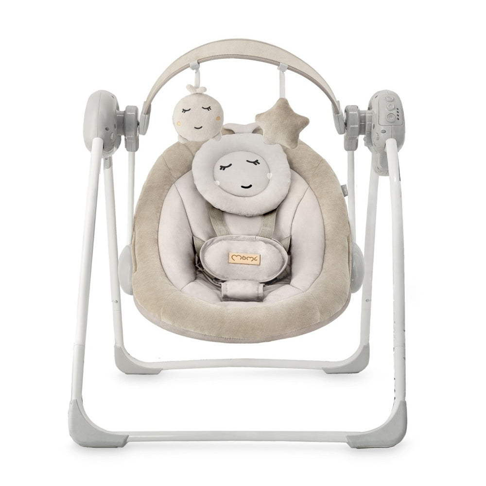 Leagan Electric pentru Bebeluşi MoMi Liss - Beige - gogobaby.ro