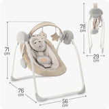 Leagan Electric pentru Bebeluşi MoMi Liss - Beige