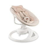 Balansoar electric pentru bebelusi cu sezut rotativ 360 grade , Momi Pearl - Beige