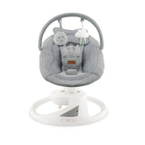 Balansoar electric pentru bebelusi cu sezut rotativ 360 grade , Momi Pearl - Grey