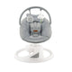 Balansoar electric pentru bebelusi cu sezut rotativ 360 grade , Momi Pearl - Grey
