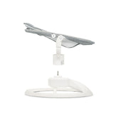 Balansoar electric pentru bebelusi cu sezut rotativ 360 grade , Momi Pearl - Grey