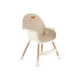 Scaun de masa copii Momi Reki, Piele ecologica, Beige