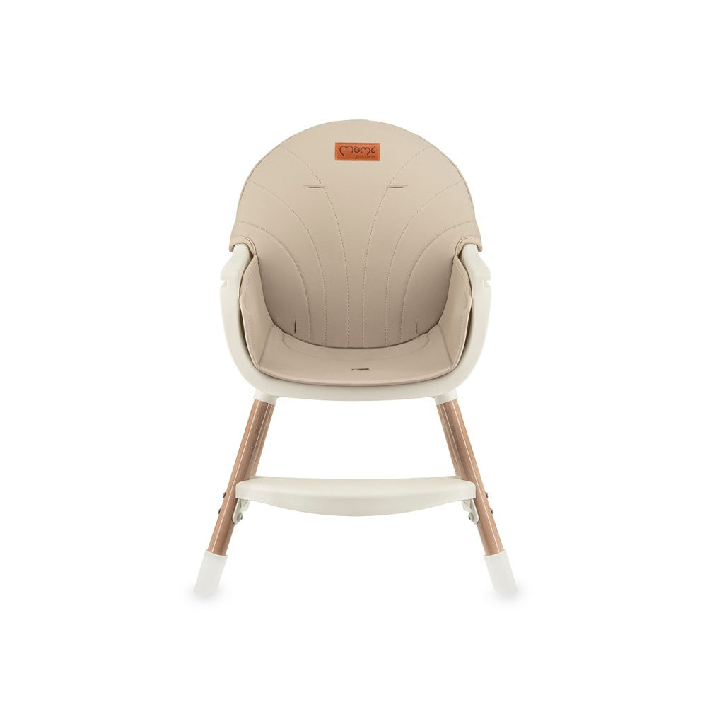 Scaun de masa copii Momi Reki, Piele ecologica, Beige
