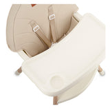 Scaun de masa copii Momi Reki, Piele ecologica, Beige