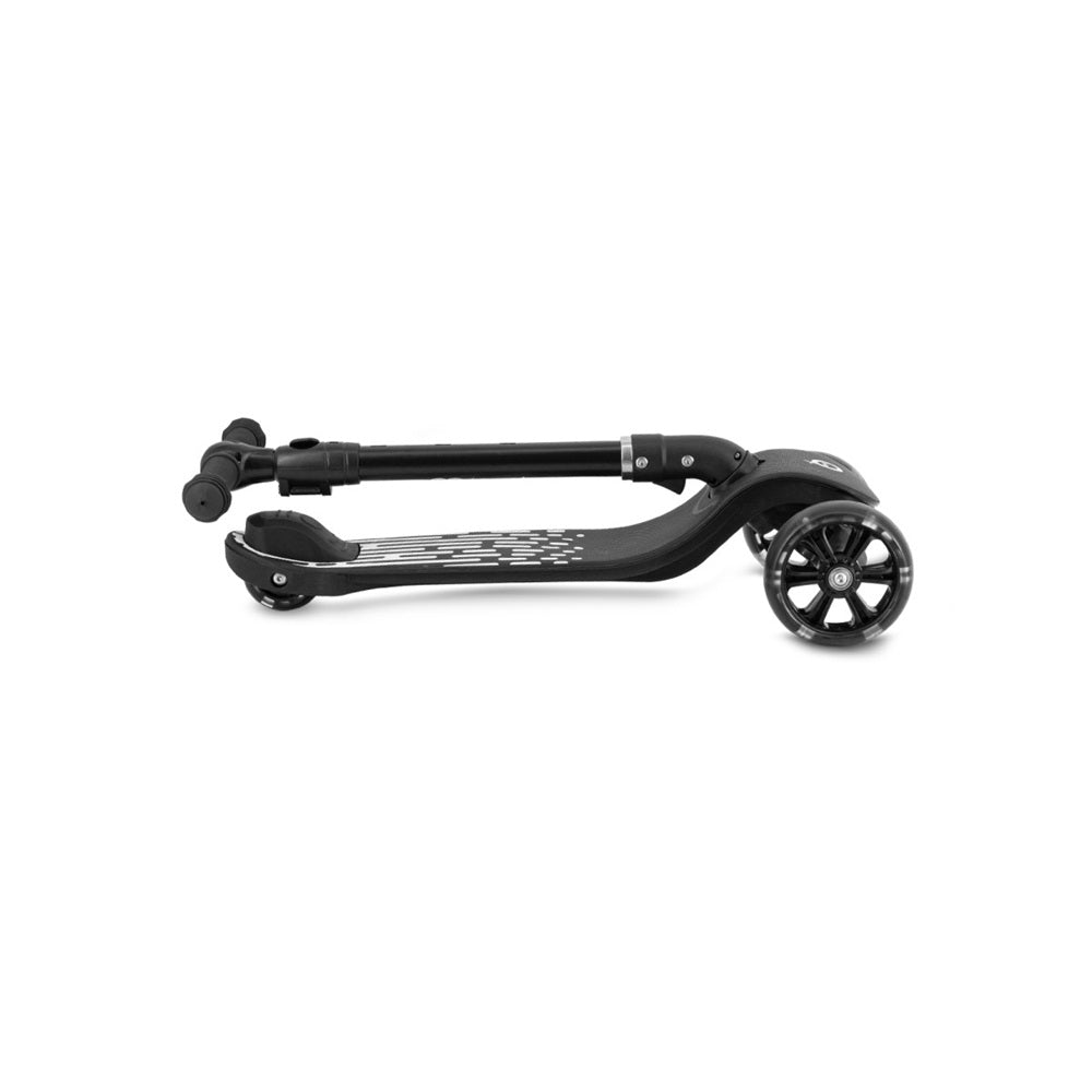 Trotineta pliabila cu roti LED pentru copii, 3 Ani+, MoMi San - Negru