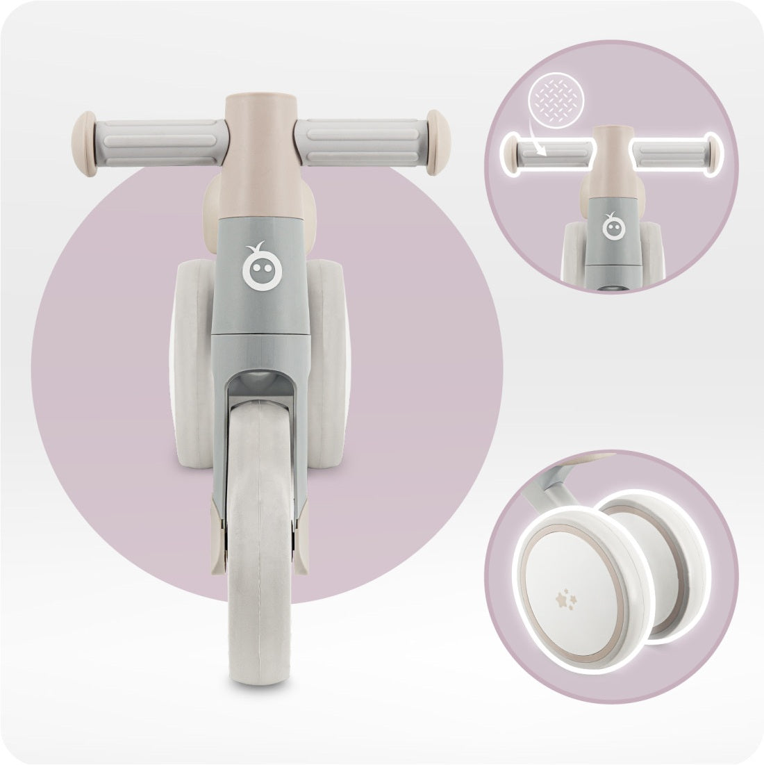 Bicicleta fara pedale Momi Tedi - Grey - gogobaby.ro