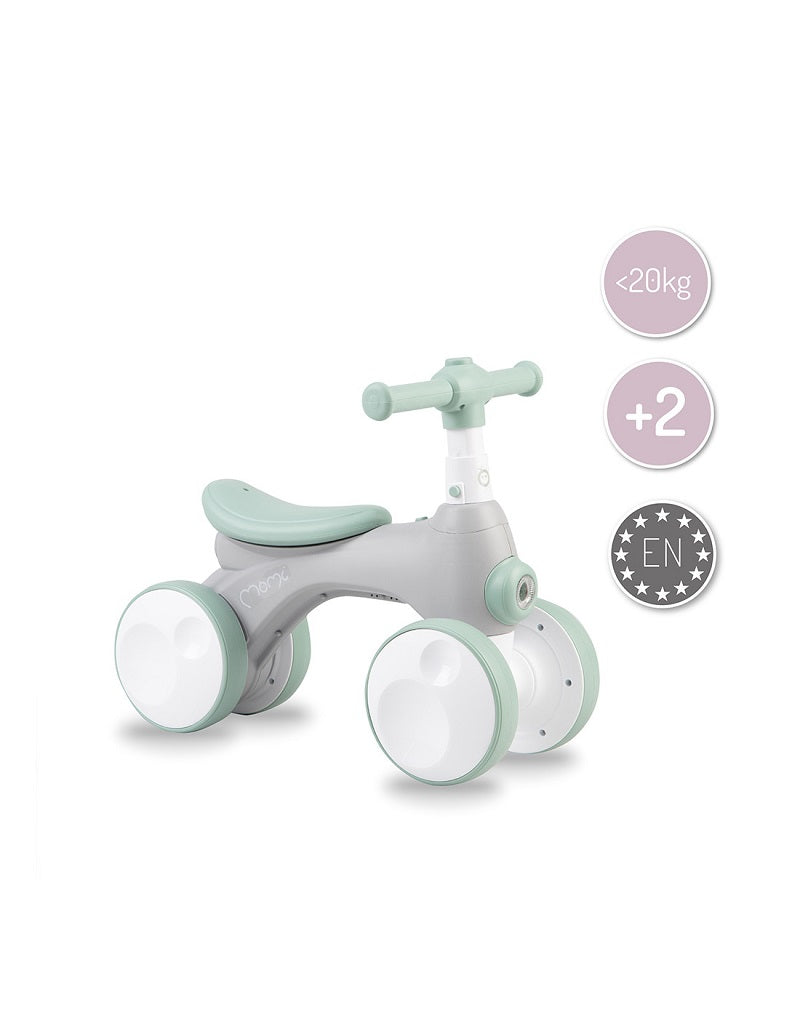 Bicicleta cu lumini, sunet si difuzor de balonase, Momi Tobis - Grey