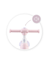 Bicicleta cu lumini, sunet si difuzor de balonase, Momi Tobis - Pink