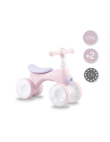 Bicicleta cu lumini, sunet si difuzor de balonase, Momi Tobis - Pink