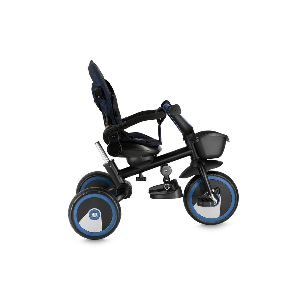 Tricicleta Multifunctionala 3 in 1 cu scaun reversibil, Momi ivi - Navy Blue - gogobaby.ro