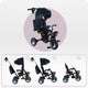 Tricicleta Multifunctionala 3 in 1 cu scaun reversibil, Momi ivi - Navy Blue