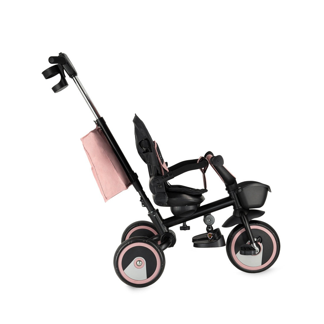 Tricicleta Multifunctionala 3 in 1 cu scaun reversibil, Momi ivi - Pink - gogobaby.ro