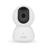 Monitor video pentru bebelusi, Lionelo, Babyline 8.4, Ecran tactil 5 inch, Camera Full HD 1080, WiFi Dual-Band, Vedere nocturna IR, Detectare plans, miscare, sunet, Comunicare bidirectionala, 8 cantece de leagan, Baterie 3000 mAh, USB-C, Alb