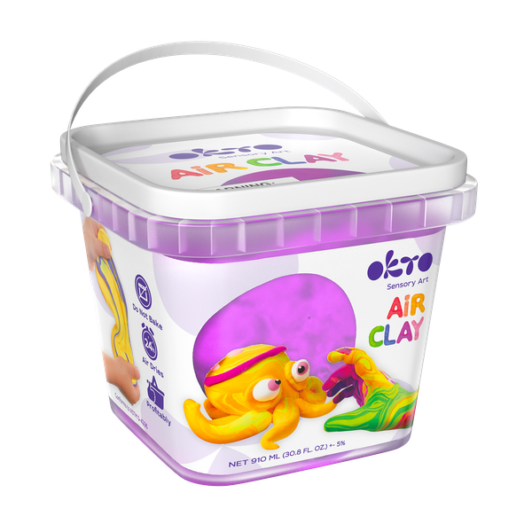 Air Clay pentru modelaj, 200g, Okto - Mov - gogobaby.ro