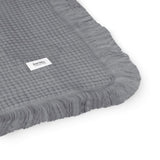 Muselina, Lionelo, Din bumbac, Lavabila la masina de spalat, Dimensiune mare 70x100 cm, Gri