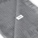 Muselina, Lionelo, Din bumbac, Lavabila la masina de spalat, Dimensiune mare 70x100 cm, Gri