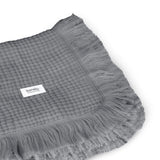 Muselina, Lionelo, Din bumbac, Lavabila la masina de spalat, Dimensiune mare 70x100 cm, Gri