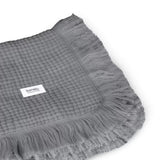 Muselina, Lionelo, Din bumbac, Lavabila la masina de spalat, Dimensiune mare 70x100 cm, Gri