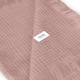Muselina, Lionelo, Din bumbac, Lavabila la masina de spalat, Dimensiune mare 70x100 cm, Roz