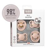 BIBS - Set 4 suzete Try-it collection 0 luni +-Blush