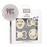 BIBS - Set 4 suzete Try-it collection 0 luni +-Ivory