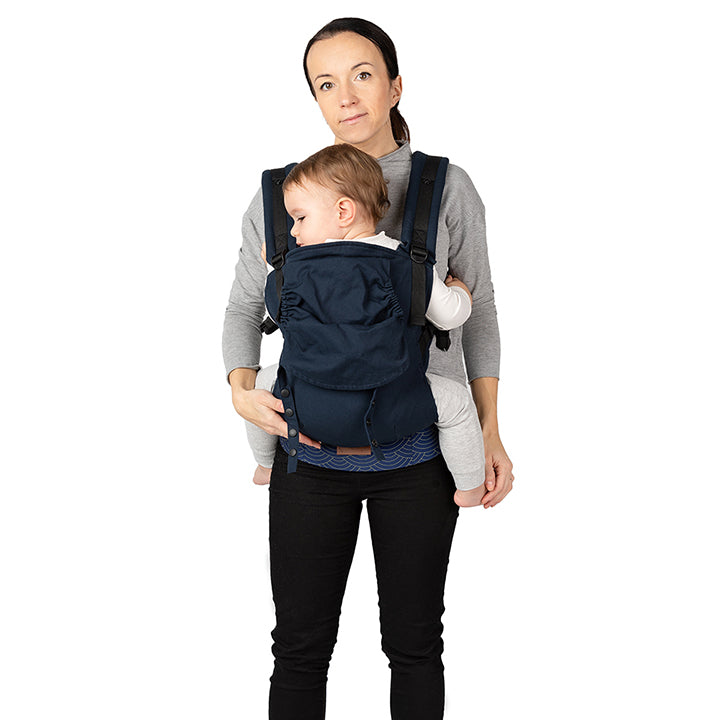 Marsupiu Collet, Momi, Navy Blue - gogobaby.ro