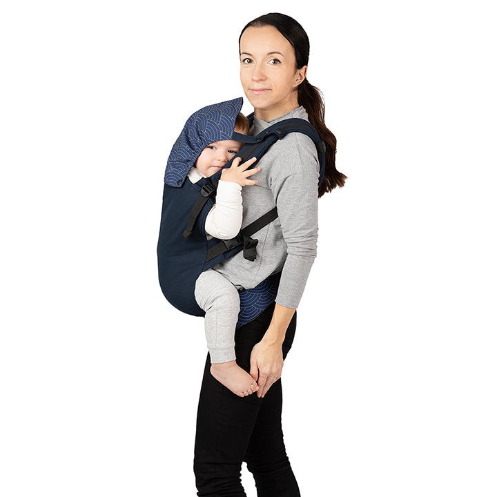 Marsupiu Collet, Momi, Navy Blue - gogobaby.ro