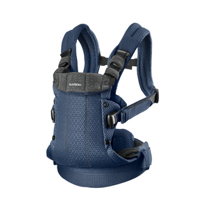 BabyBjorn - Marsupiu anatomic cu multiple pozitii de purtare colectia Harmony, 3D Mesh, Navy Blue - Editie Limitata