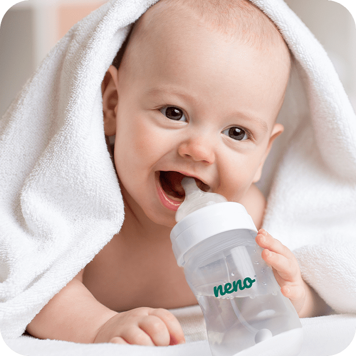 Neno – Biberon cu tetina silicon 240 ml - gogobaby.ro