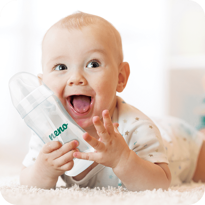Neno – Biberon cu tetina silicon 300  ml - gogobaby.ro