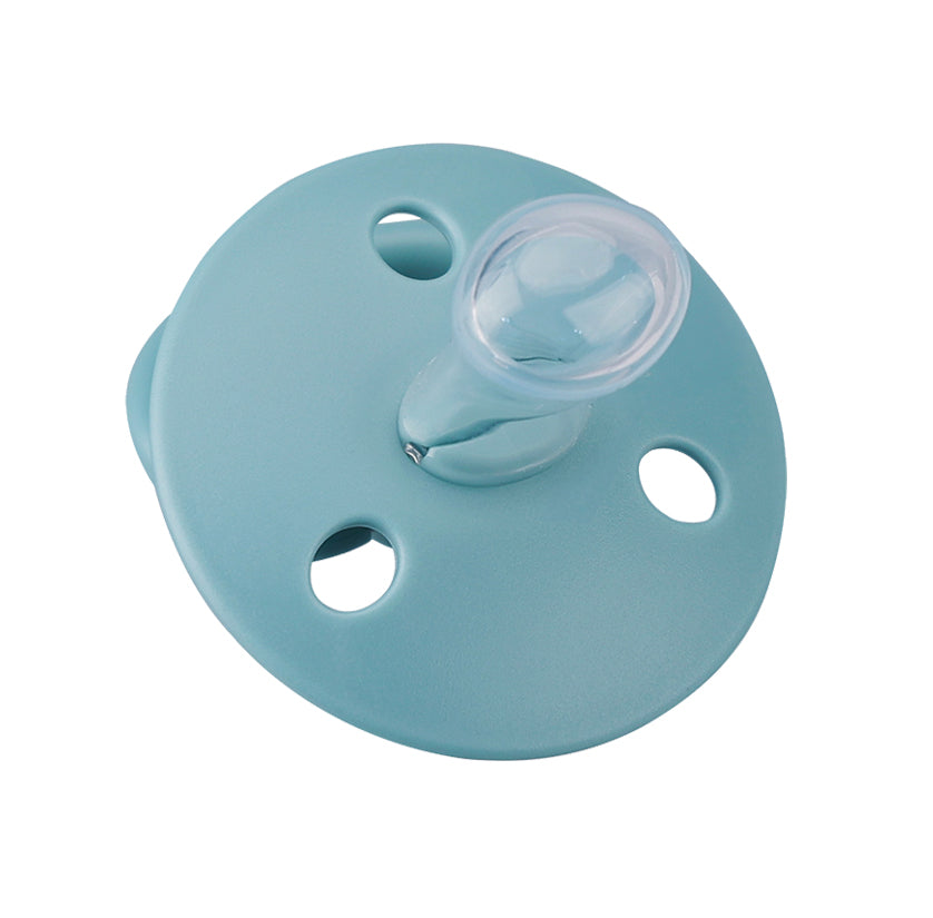 Suzeta din silicon cu cutie de depozitare, 0-6 Luni, Mombella Ciupercuta - Nile Blue