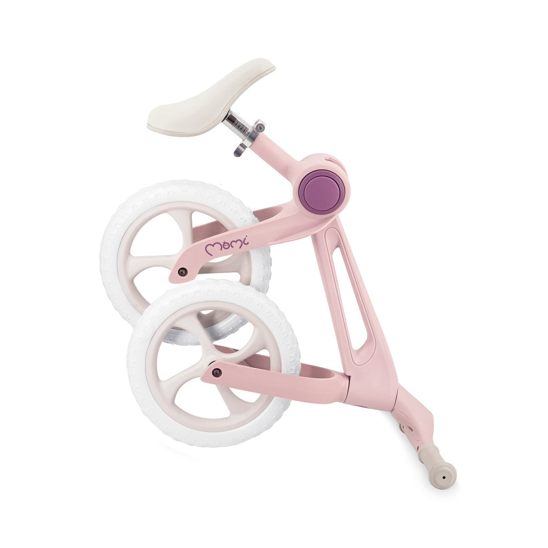 Bicicleta fara pedale, pliabila, Momi Noru - Pink - gogobaby.ro
