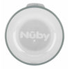 Cana cu manere, Nuby, 360 grade, Din materialul ecologic tritan, Rezistenta, 240 ml, 6 luni+, Gri