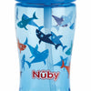 Cana cu pai, Nuby, Anti-alunecare, Cu pai moale Din silicon, Din materialul ecologic tritan, 360 ml, 4+ ani, Albastru