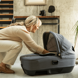 Nuna - Set Landou CARI next Caviar, 40-70 cm + Baza isofix BASE next i-Size pentru CARI next