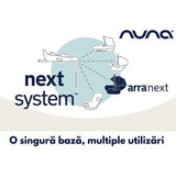 Nuna - Set scoica auto i-size ARRA Next Hazelwood + Baza isofix BASE next i-Size pentru ARRA next, testata ADAC