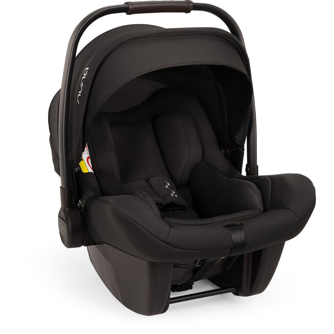 Nuna - Set scoica auto i-Size PIPA Lite Caviar R129 + Baza isofix BASE next i-Size pentru PIPA Lite, testata ADAC