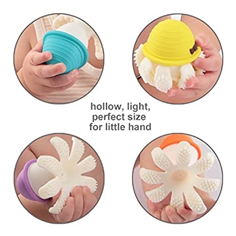 INEL GINGIVAL DIN SILICON, MOMBELLA - OCTOPUS OLD ROZE - gogobaby.ro