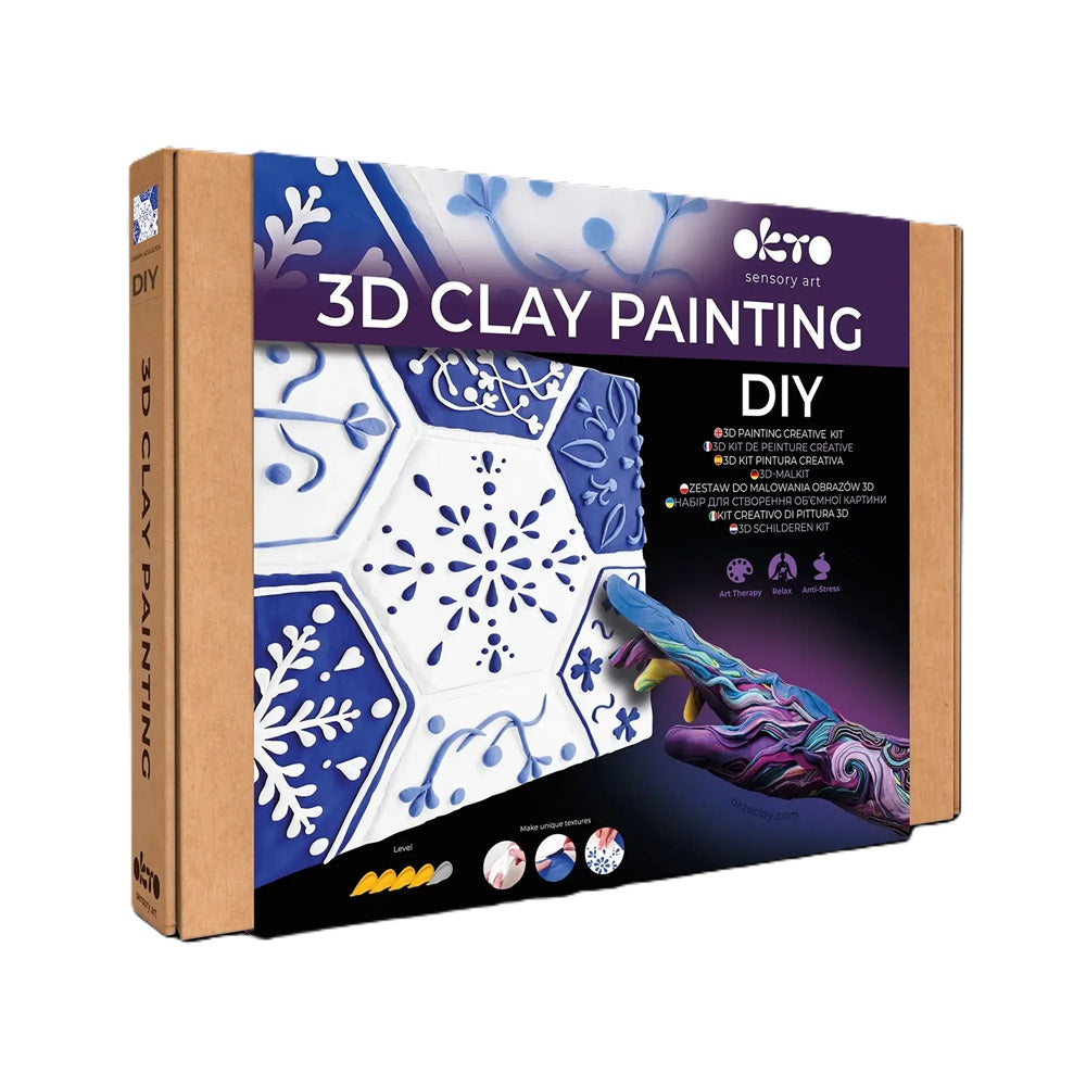 Set creativ de modelaj 3D OKTO Lisbon Azulejos, Air Clay, 14 ani+
